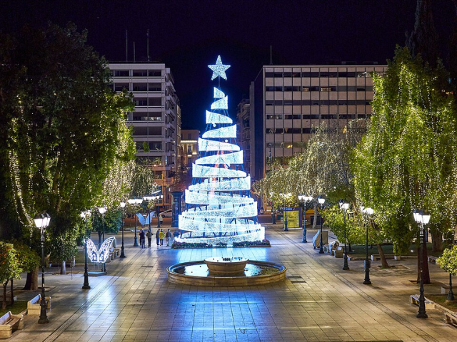 christmas in greece athens
